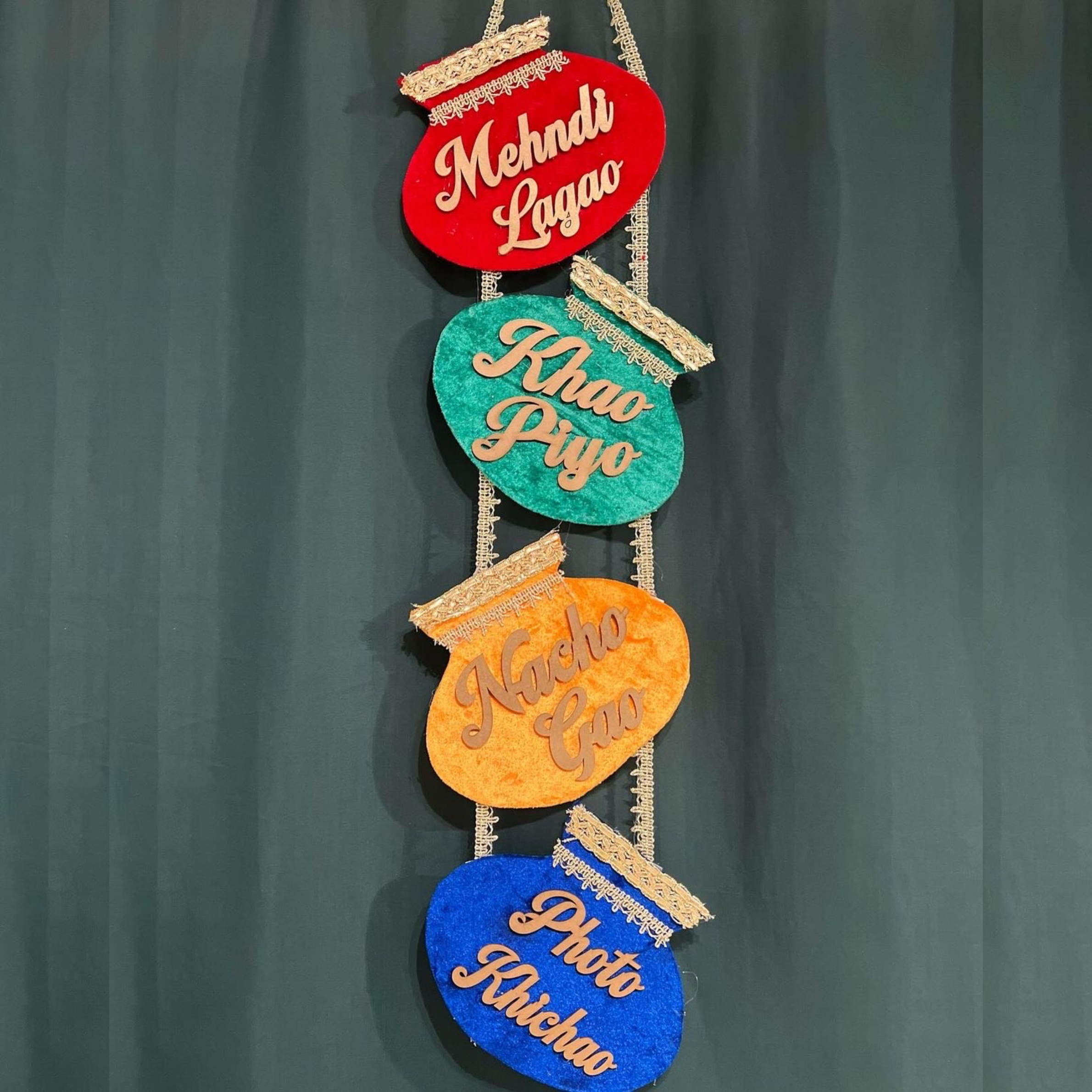 Desi Vibes - Event Signage & Photo Booth Props